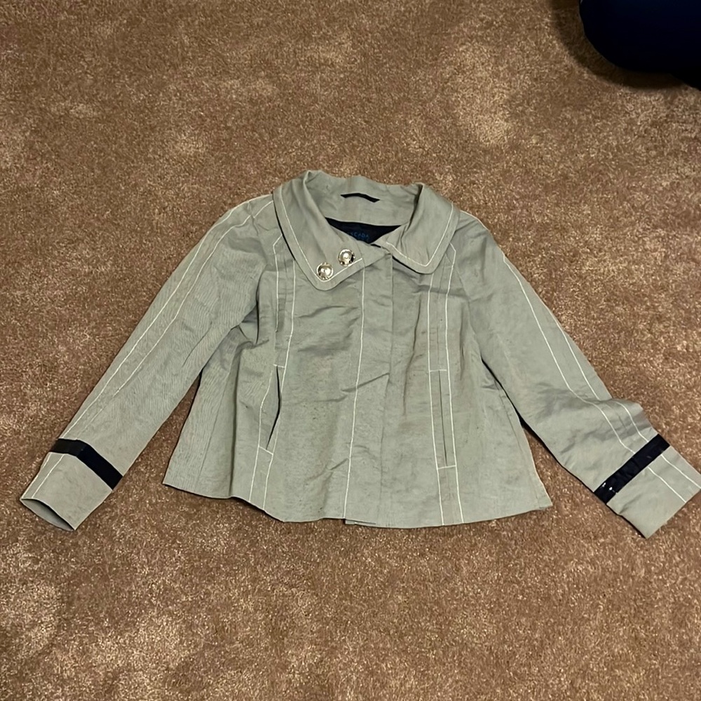 Escada grey and navy jacket - size 40